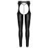 Cottelli - open chaps broek en string set (zwart)