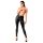 Noir - glanzende lange broek (zwart) - M