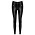 Noir - lange wetlook broek - zwart - M