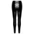 Noir - lange wetlook broek - zwart - M