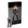Noir - Glanzende, lange mouwen jumpsuit (zwart) - M
