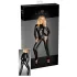 Noir - Catsuit dames - Glanzend - Lange mouw - Zwart - 3XL
