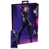 Cottelli - jumpsuit dames - lange mouw - glanzend zwart - M