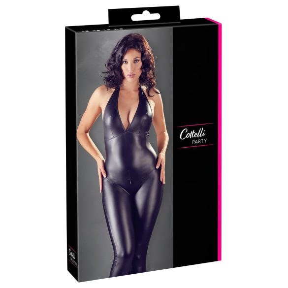 Cottelli Party - glanzend overall (zwart)