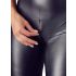 Cottelli Party - catsuit - glanzend - zwart - M