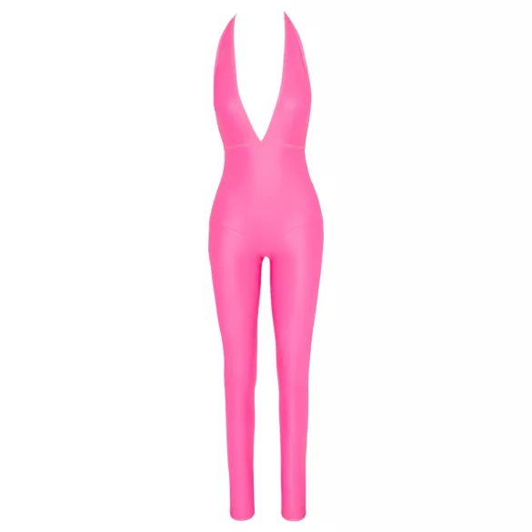 Cottelli Party - catsuit met diepe rug (roze)