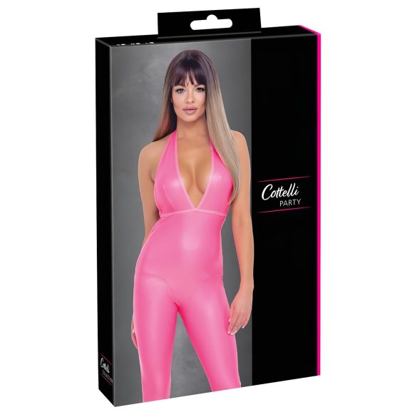 Cottelli Party - Jumpsuit met diepe rug (roze) - M