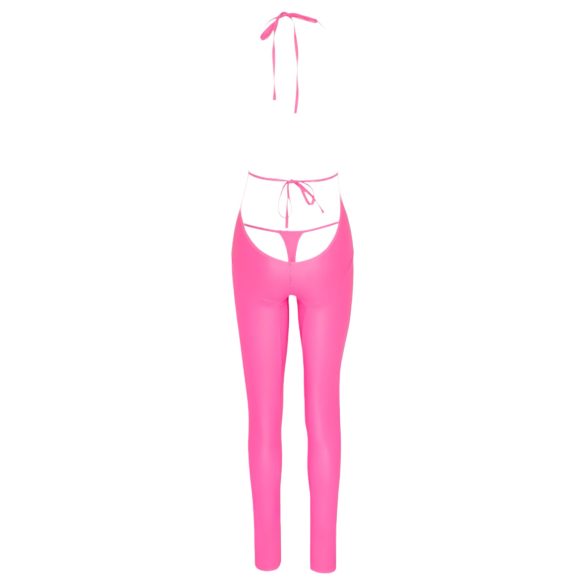 Cottelli Party - catsuit met diepe rug (roze) - M