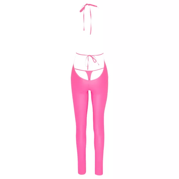 Cottelli Party - catsuit met diepe rug (roze) - M