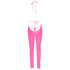 Cottelli Party - catsuit met diepe rug (roze) - M
