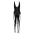 Cottelli Party - halter jumpsuit met veter (zwart) - L