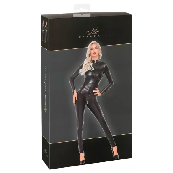 Noir - catsuit voor dames - slangendessin - zwart - M