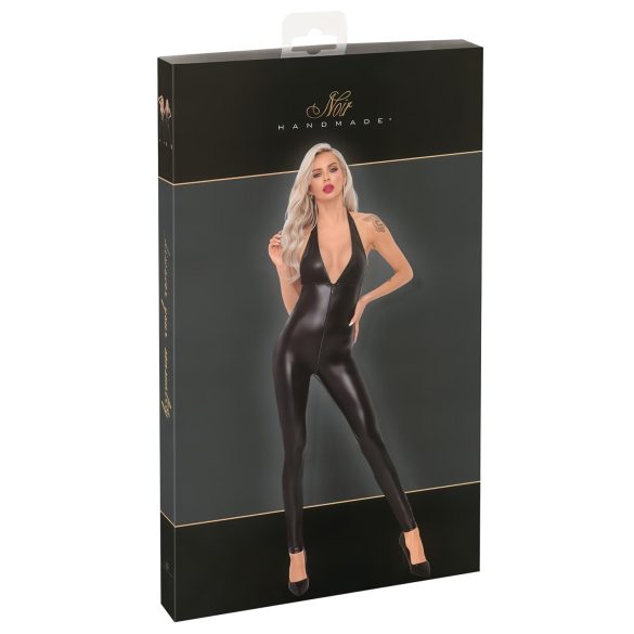 / Noir - halter jumpsuit (zwart)