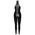 Noir - Glanzend Jumpsuit met Ritssluiting (Zwart) - XL