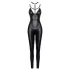 Cottelli - matte overall met afneembaar borstharnas (zwart) - M