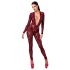 Noir Kink Royal - bodystocking - transparant - rood