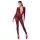 Noir Kink Royal - bodystocking - transparant - rood - M