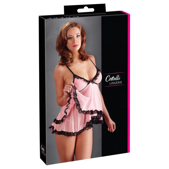 Cottelli - Zoete, verleidelijke babydoll met ruches
