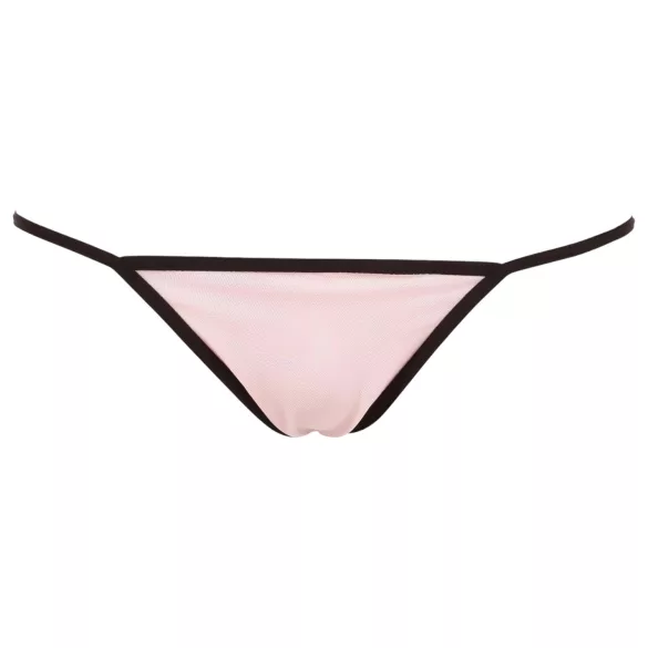 Cottelli - babydoll - kanten ruches - zwart - M