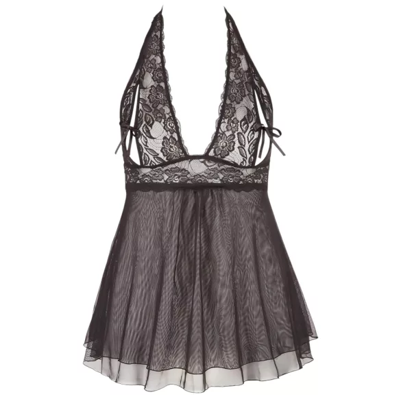 Cottelli Plus Size - babydoll jurk - kanten - zwart