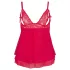 Cottelli Plus Size - babydoll - kant - rood - 2XL