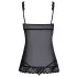 Kissable - Open babydoll (zwart)