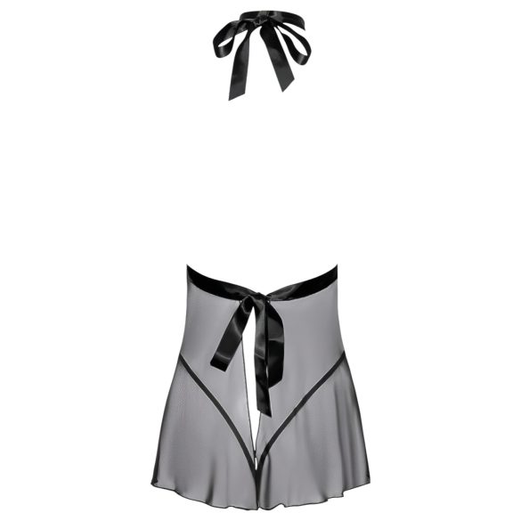 Kissable - halter babydoll van kant (zwart) - L/XL