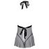 Kusbaar - Halter babydoll van kant (zwart) - L/XL