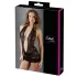 Cottelli - Halter mini jurk - Kant - Zwart - XL