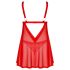 Obsessive Elianes - kanten babydoll set (rood) - M/L