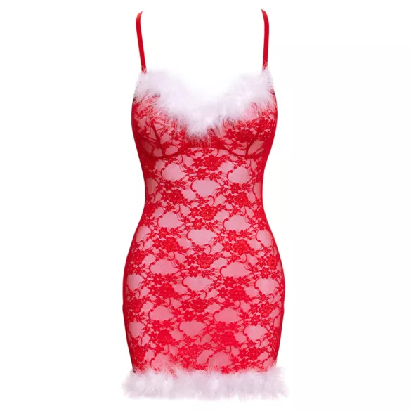 Cottelli - kerst mini-jurkje (rood) - L/XL
