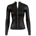 Cottelli - glanzend zwart dames shirt met lange mouwen - XL