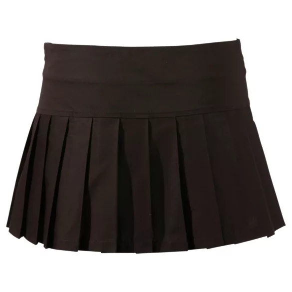 Cottelli - plissé minirok - zwart - XL