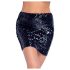 Cottelli Party - Glanzende paillettenrok (zwart) - L