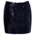 Cottelli Party - Glanzende paillettenrok (zwart) - L