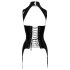 Black Level - Open top met jarretelgordel (zwart)
