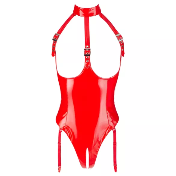 Black Level - open body met halternek - rood - M