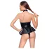 Black Level - body met halsband - zwart - M