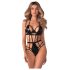 Obsessive Keira - body met bandjes - zwart