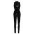 Black Level - catsuit met rits - glanzend vinyl - zwart - M