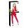 Black Level - catsuit zonder mouwen - rits - rood - L