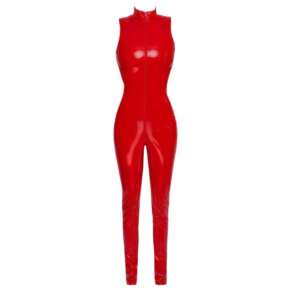 Black Level - catsuit zonder mouwen - rits - rood - L