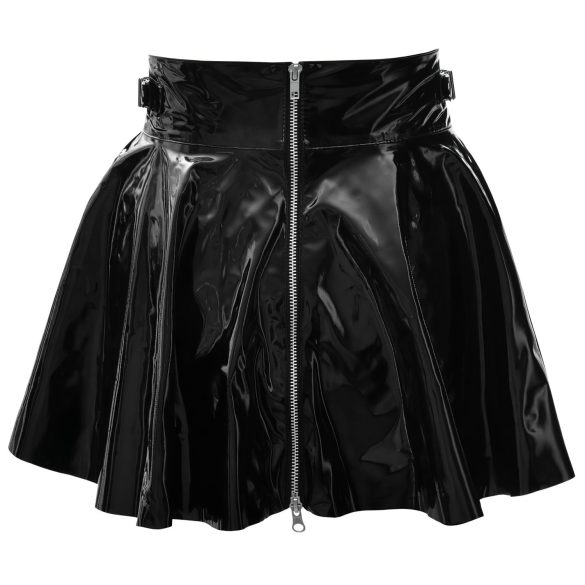 Black Level - latex minirok - zwart