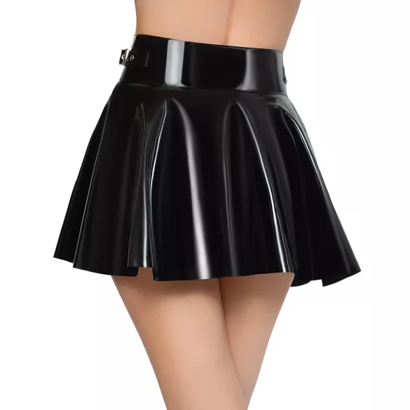 Black Level - latex minirok - zwart - L
