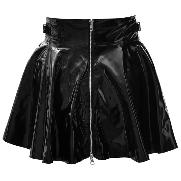 Black Level - latex minirok - zwart - L
