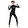 Noir - Ritssluiting Lange Mouwen Jumpsuit (Zwart)