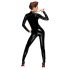 Noir - Ritssluiting Lange Mouwen Jumpsuit (Zwart)