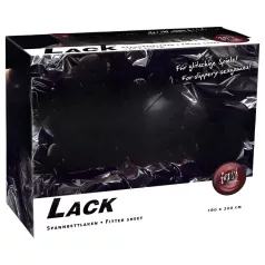   Fetish - Lakens van lakleer - met elastiek - 160x200 cm (zwart)