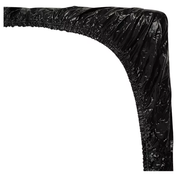 Fetish - Lakens van lakleer - met elastiek - 160x200 cm (zwart)