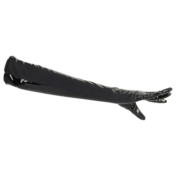 Black Level - lak handschoenen - glanzend - zwart - L